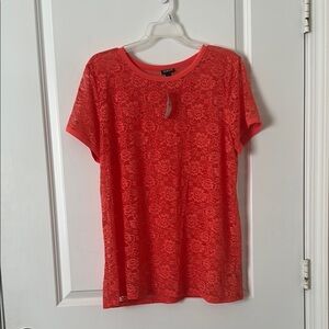 Women's Coral Lace Top from Torrid - NWT